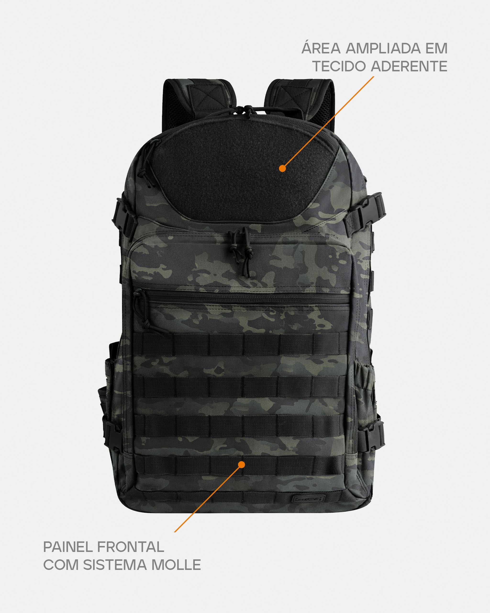 Mochila Mission 2.0 - Warskin Black - INVICTUS