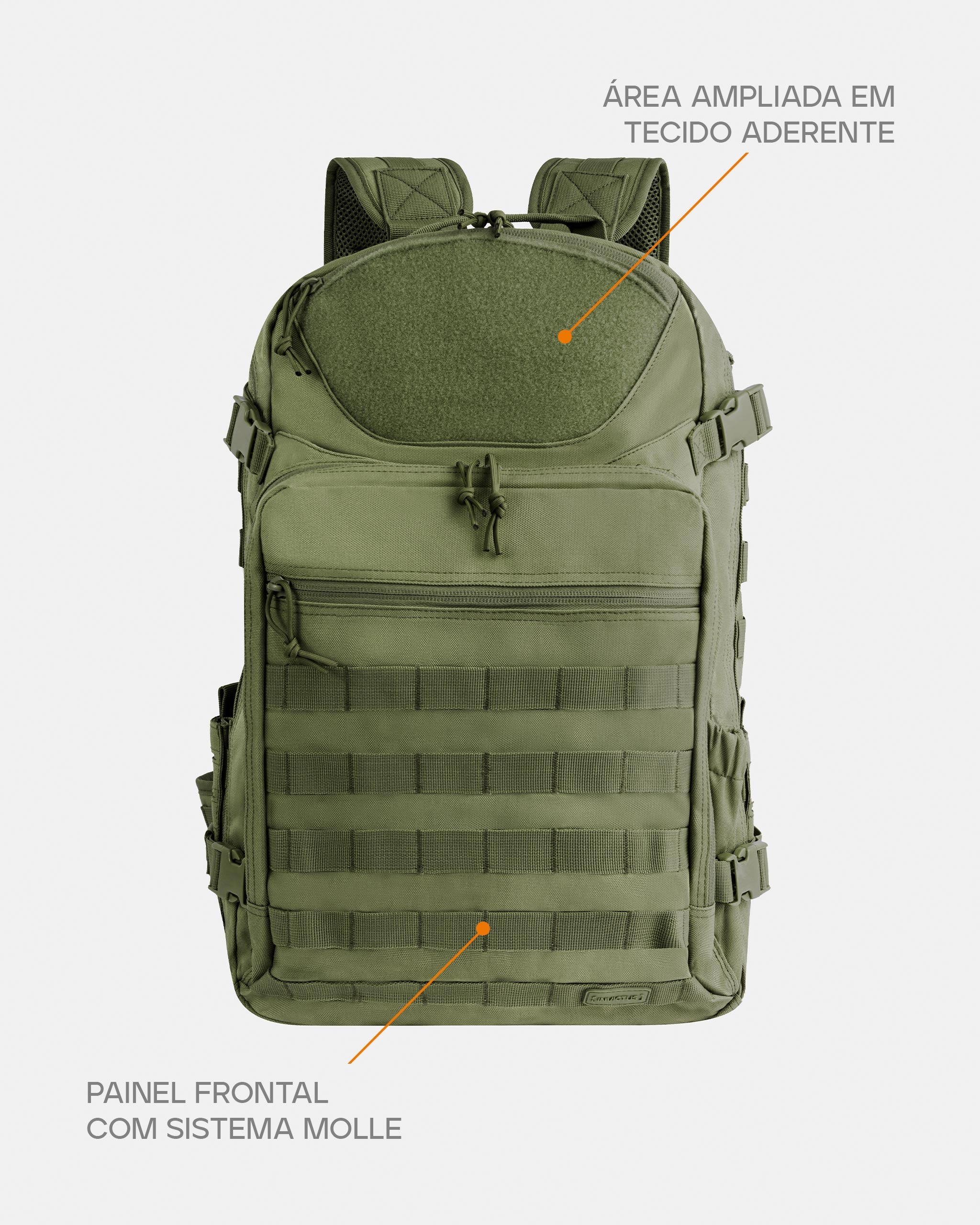Mochila Mission 2.0 - Verde - INVICTUS