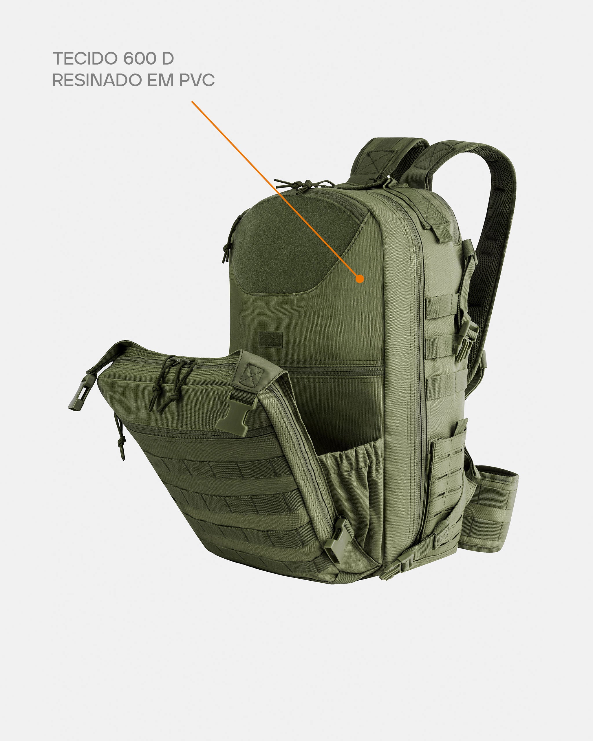 Mochila Mission 2.0 - Verde - INVICTUS