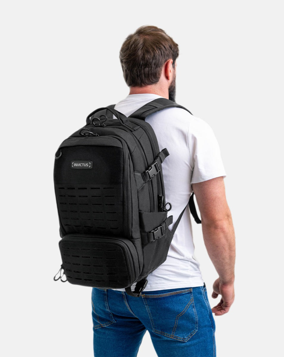 Mochila Tática Rover PRO 30L - Preta - INVICTUS